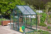 Greenhouse in the allotment garden 