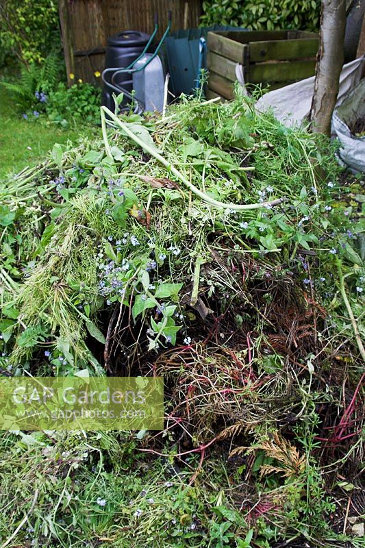 Typical compost heap or pile
