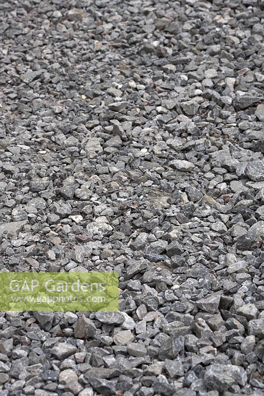 Grey rock aggregate path