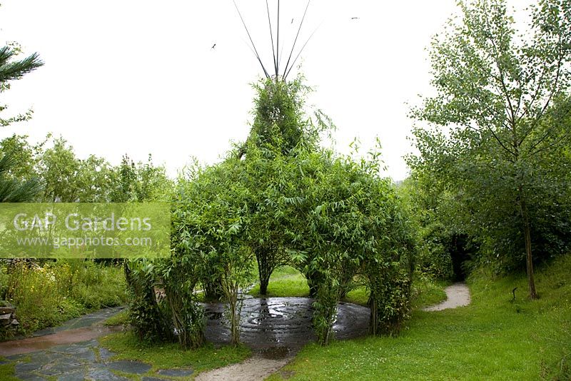 Living willow structure at The Eden Project