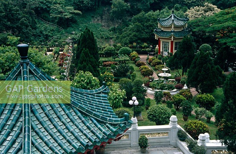Tiger Balm Gardens, Hong Kong, South East Asia. Officially known as the Aw Boon Haw gardens named after the man responsible for building them in 1935 who made his fortune from the 'Tiger Balm' cure-all medication.