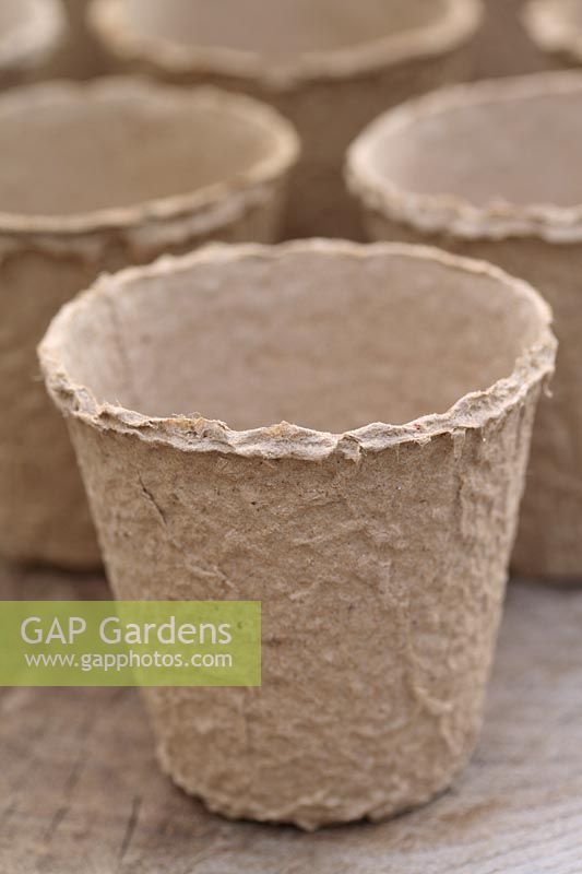Biodegradable fibre plant pots