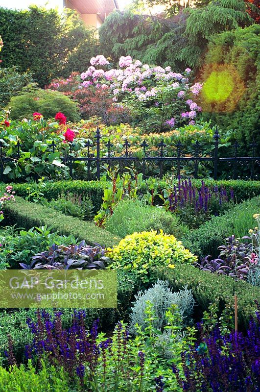 Formal herb garden