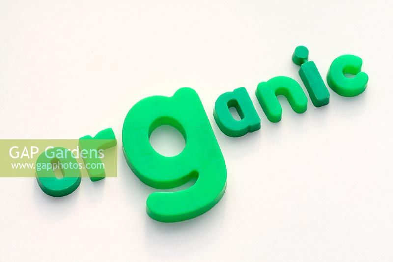 Plastic green magnetic fridge letters