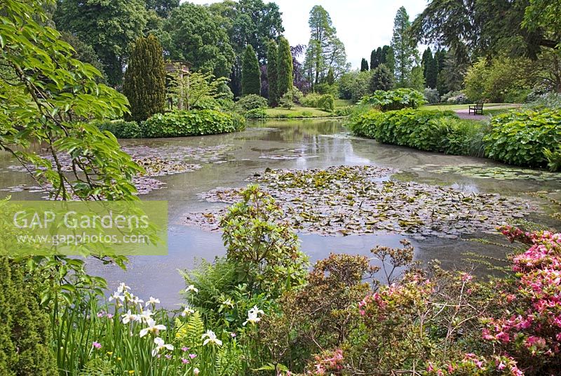 The Temple Garden at Cholmondeley Castle, Cheshire