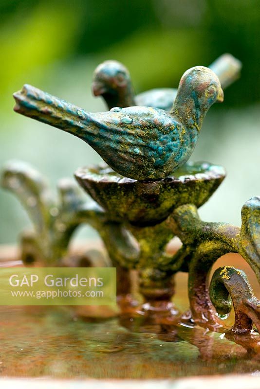 Ornate metal birds
