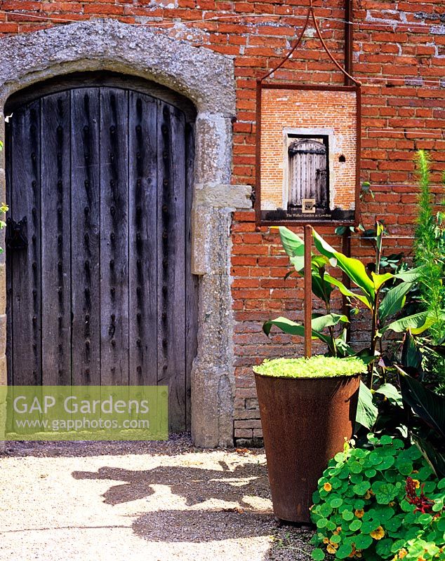Gate in walled garden