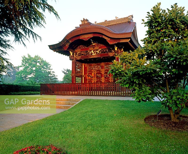 The impressive Japanese Gateway, Chokushi-Mon. The Japanese Landscape, RGB, Kew.