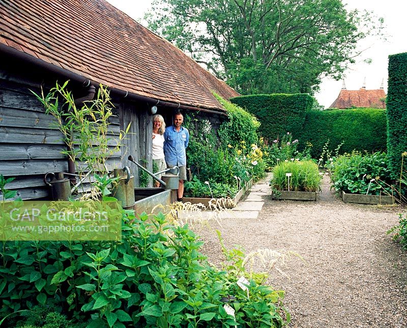 Great Dixter's head gardener Fergus Garrett and nursery manager Kathleen Leighton - Great Dixter Nursery, East Sussex