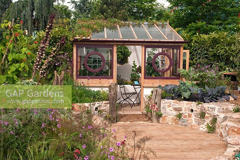 Tony Buckland's Ethical Garden, sponosors 'Don't Let Devon Go To Waste', Winkleigh Timber, Zoo Poo and Sutton's Seeds - BBC Gardener's World live 2008 