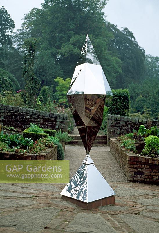 The Devonshire Rotary Diamond by Geoffrey Wax in the Kitchen Garden - Chatsworth House, Derbyshire