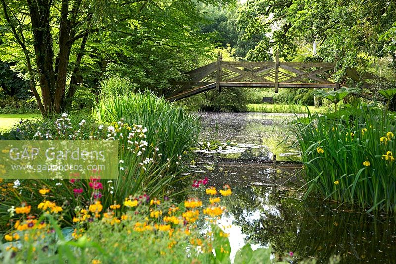 Summer garden at Abbots Ripton Cambridgeshire,UK,2008