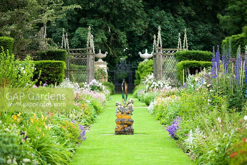 Summer garden, Abbots Ripton, Cambridgeshire,UK,2008