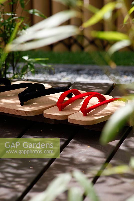 Oriental footwear. 'Konpira-san' - Gold Medal Winner - RHS Hampton Court Flower Show 2010 