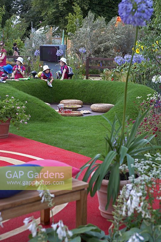 The Girlguiding UK Centenary Garden, Silver Gilt medal winner at RHS Hampton Court Flower Show 2010