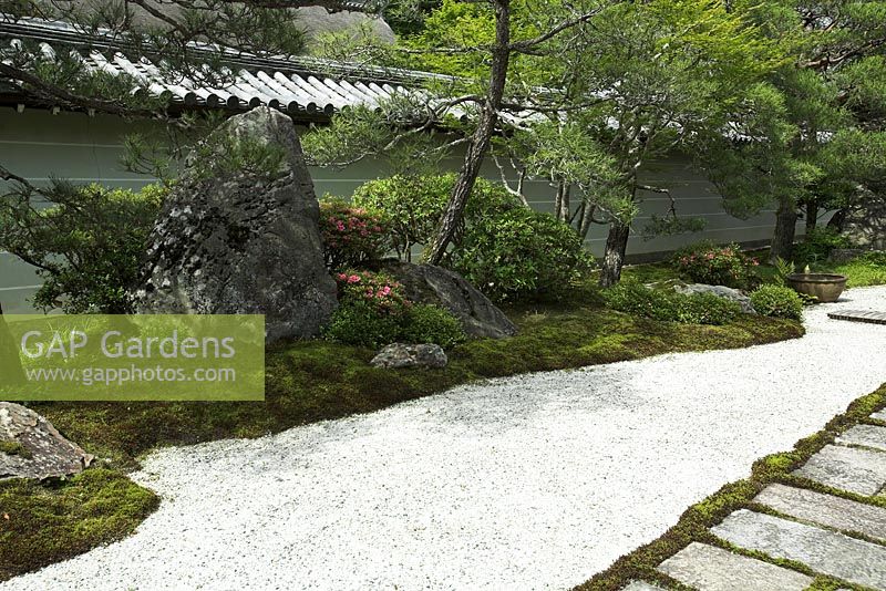 Nanzen-ji Temple Hojo - A karesansui or a dry rock garden - Nanzen-ji, Kyoto, Japan