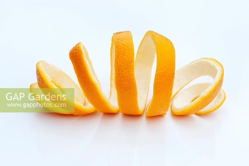 Curled orange peel 