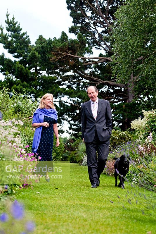 The owners, Kiftsgate Court Garden. Chipping Campden, Gloucestershire. UK