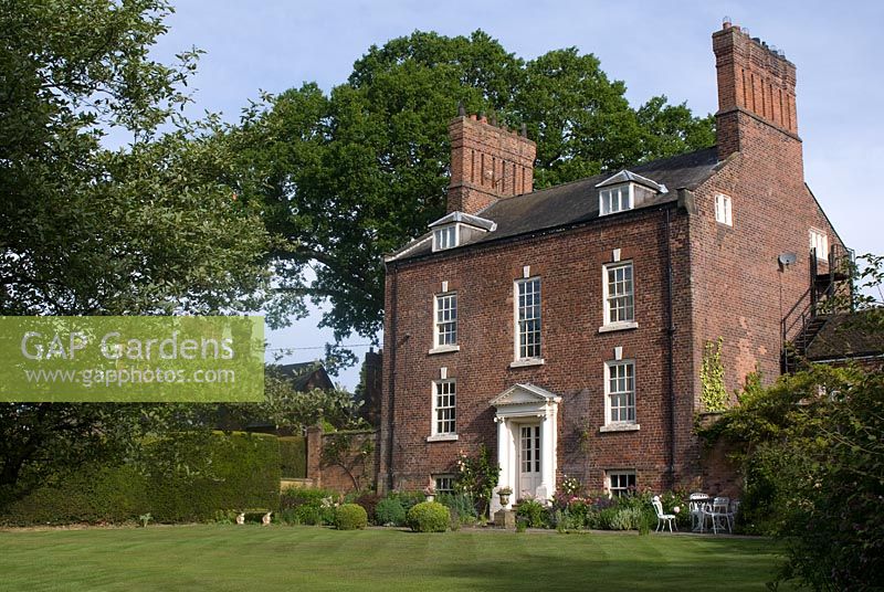 The Old Parsonage, Arley, Cheshire. The garden is open for The National Garden Scheme.