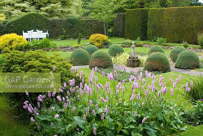 The Fish garden at Arley Hall and Gardens, Cheshire