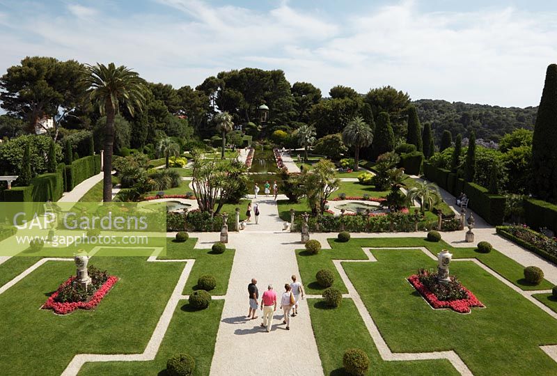 Villa Ephrussi De Rothschild with formal water garden, Saint-Jean-Cap-Ferrat, France