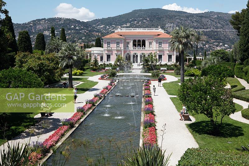 Villa Ephrussi De Rothschild with formal water garden, Saint-Jean-Cap-Ferrat, France