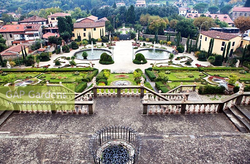 Villa Garzoni, public garden in Collodi, Nr Lucca. Italy. October