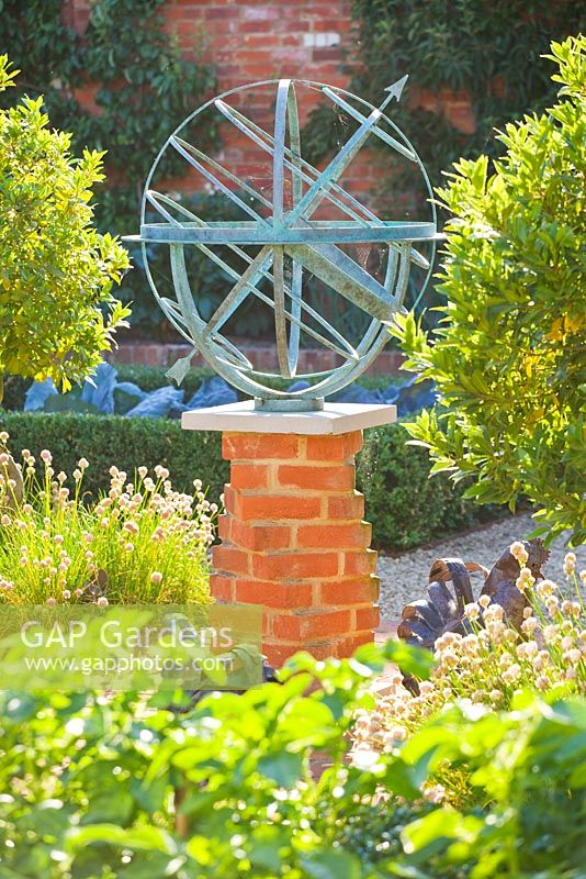 Metal armillary sundial, Oxfordshire
