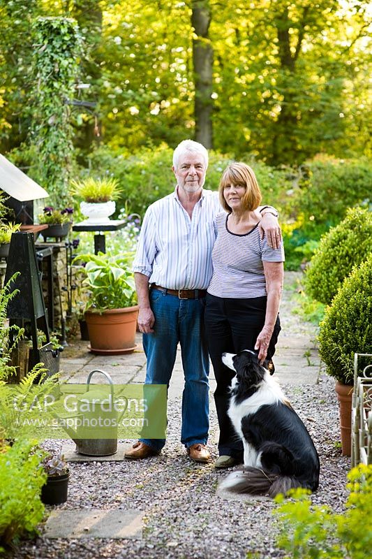 John and Barbara Barlow with their border collie, Nell - The Ridges, Chorley