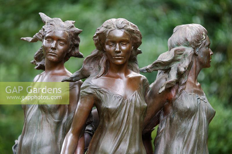 Daughters of Odessa statue in the Arboretum, Highgrove Garden, October 2007. 