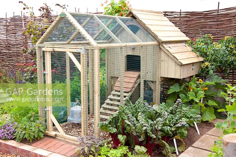 Chicken house made ​,​,of wood