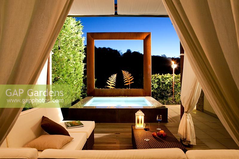 Modern terrace. Como. Italy
