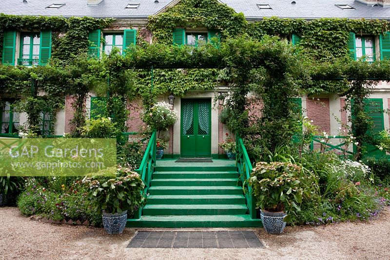 View of house - Monet's garden, Giverny, France