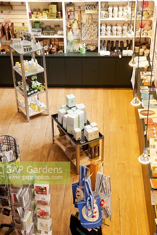 The Garden Museum. Overview of the shop.
