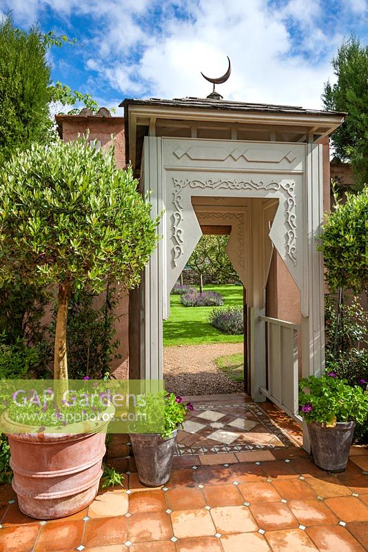 The Carpet Garden and Entrance, Highgrove Garden, August 2012. 