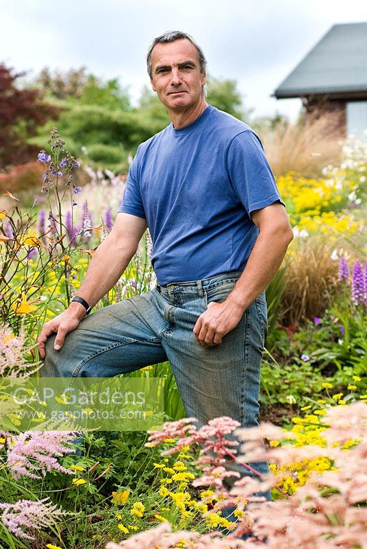 Keith Wiley in his garden - Wildside garden