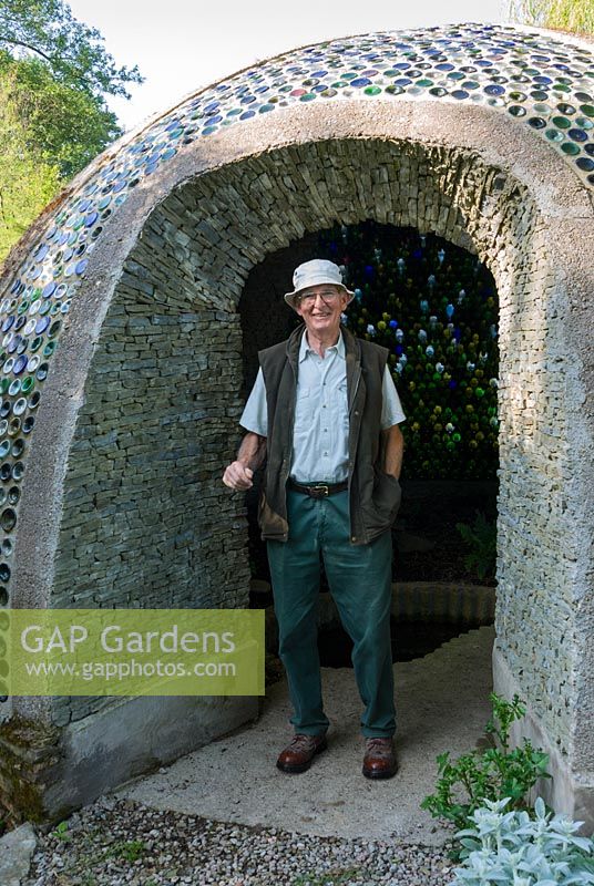 Richard Pim, owner and creator of the garden - Westonbury Mill