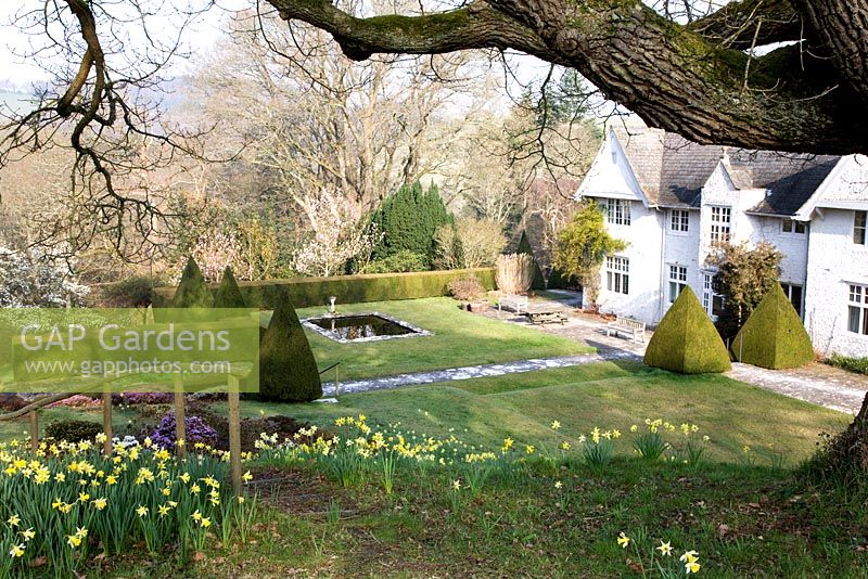 View of the house, Sherwood Garden, Devon