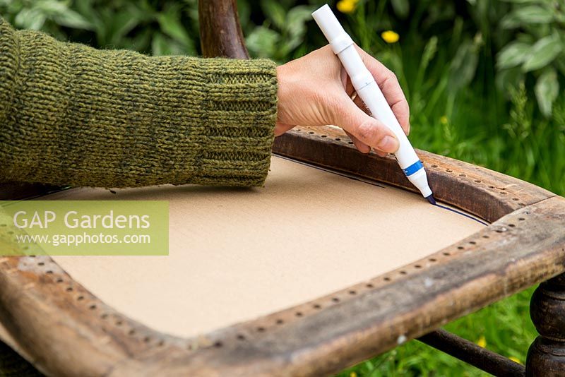 Step by Step -  Creating a turf chair - drawing pattern