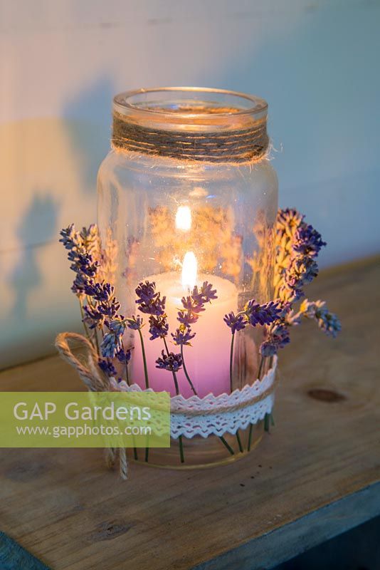 Glass candle with Lavender