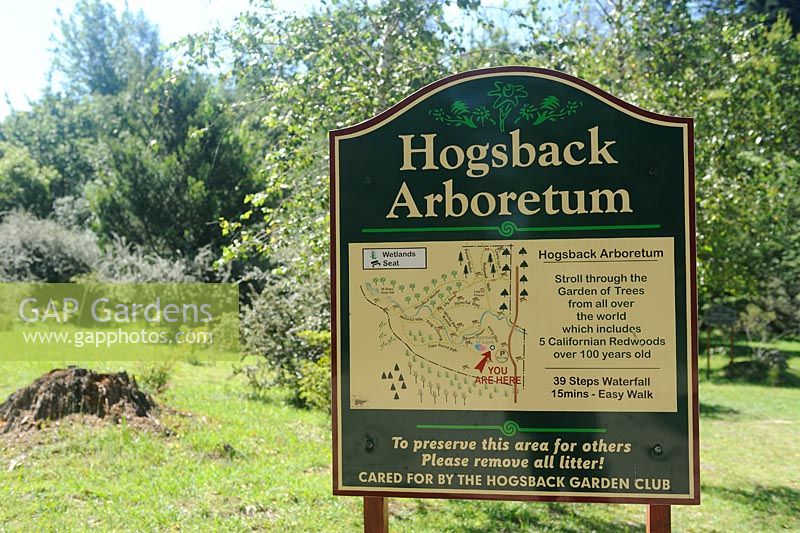 Signage for Hogsback Arbotoreum. 