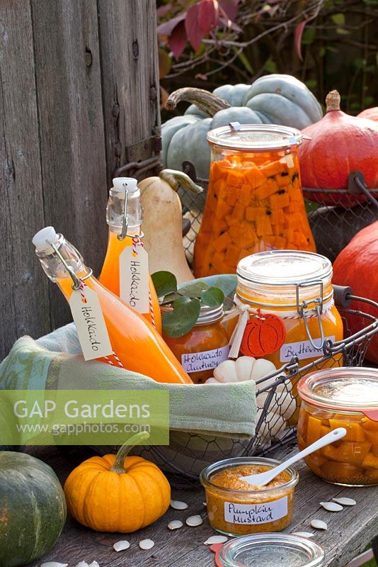 Jams, compote, chutneys and other preserves using pumpkins and butternut squash