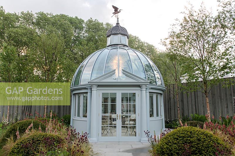 Khora architectural dome by Louis Calmels, The Massachusetts Garden, RHS Chelsea Flower Show 2014