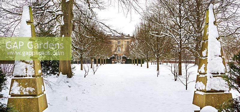 Highgrove House and garden in snow, 21st January 2013