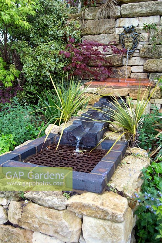Rustic water feature