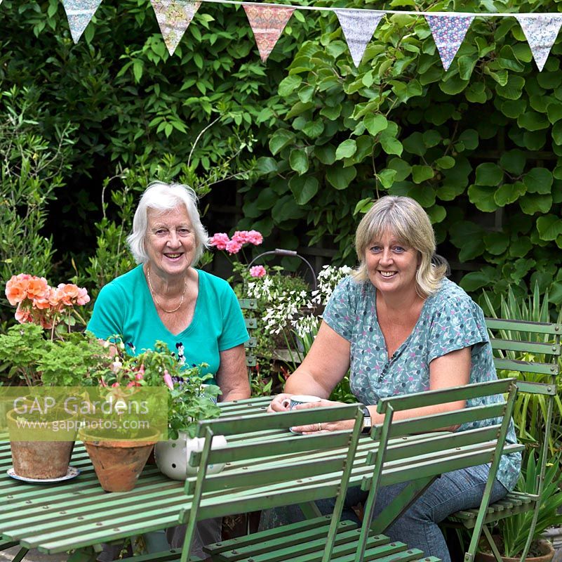 Julia Humphries, owner of The Crest garden, with her mother Barbara Hutchings. 
