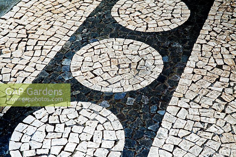 Mosaic paving - Monte Palace Gardens, Madeira