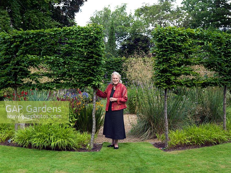 Garden owner, Penny Snell, flower arranger and chairman of the National Gardens Scheme
