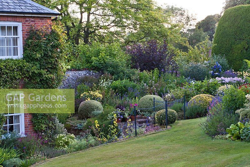 Summer borders at Hambledon House, Hampshire