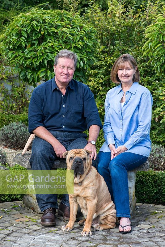 Terry and Vanessa Winters, with Jambo, a Shar Pei.